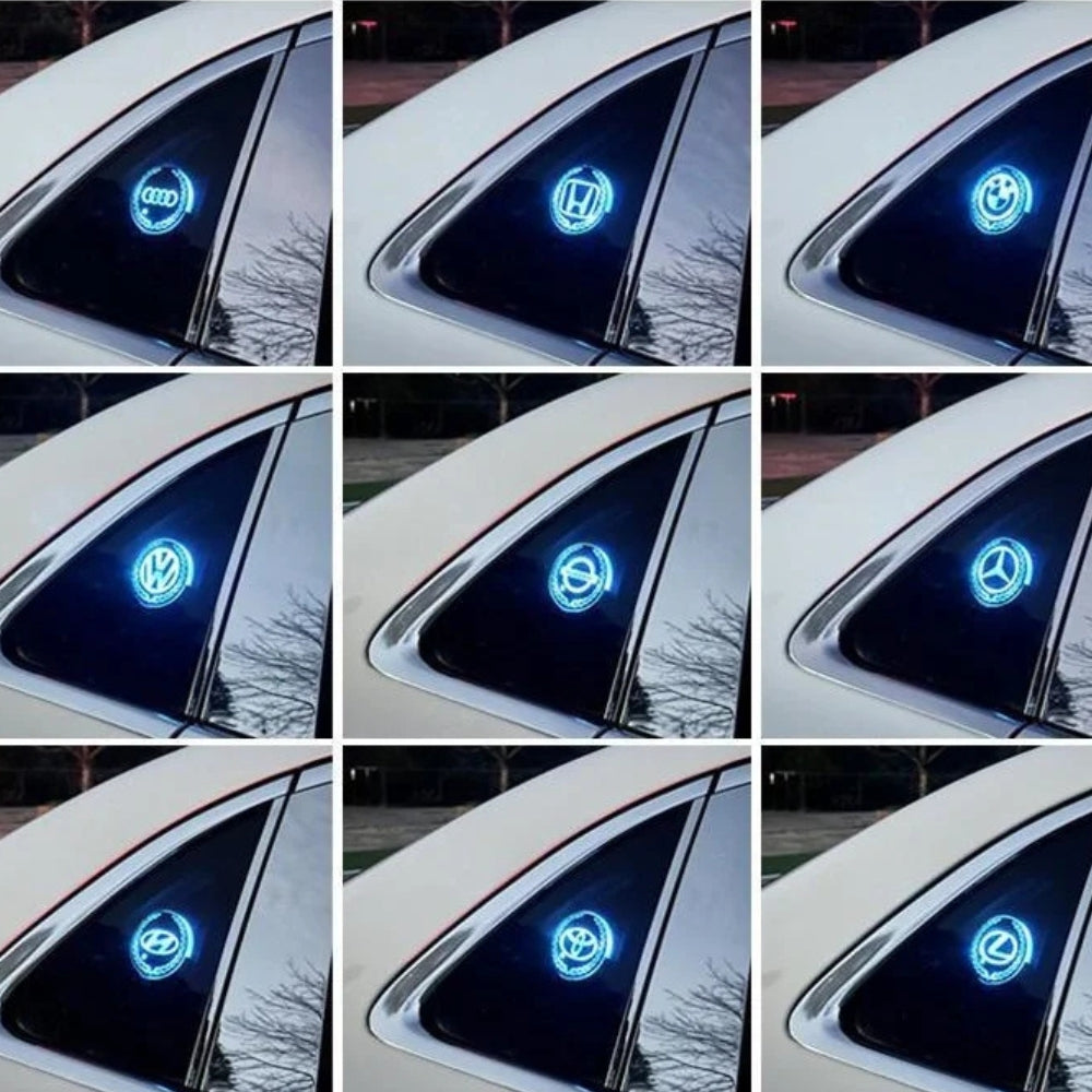 Logotipo LED recargable para coche - Efecto luz de neón