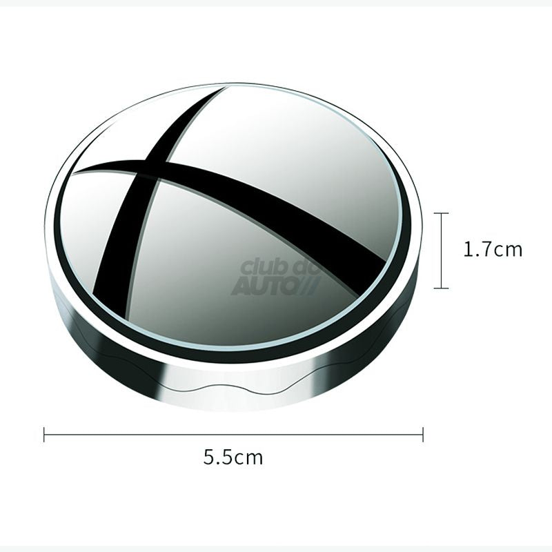 Širokouhlé zrkadlá pre mŕtvy uhol otočné o 360° (2 ks)
