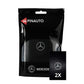 2x Autoraamstickers met logo