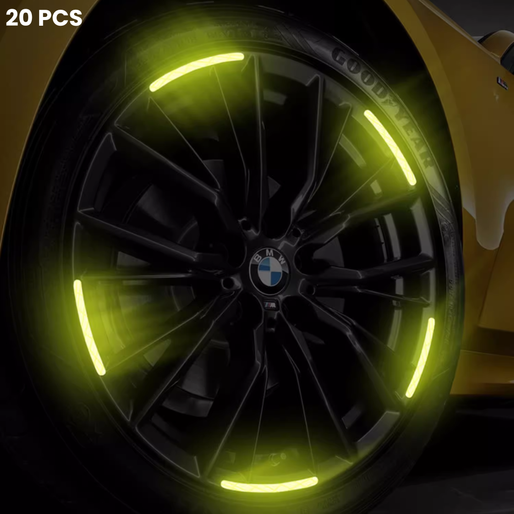 Protector de rueda iluminado 20 piezas con logotipo